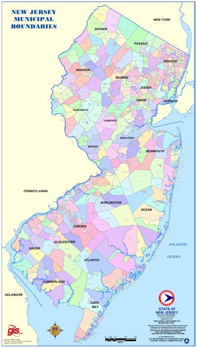 Keith Line Reflected in Municipal Boundaries of NJ