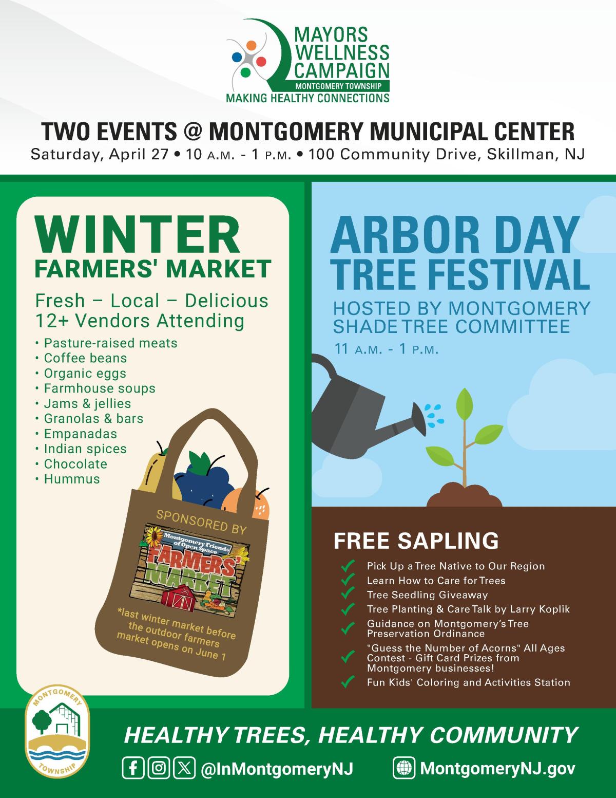 Arbor Day Tree Festival at April 27 Farmers Market