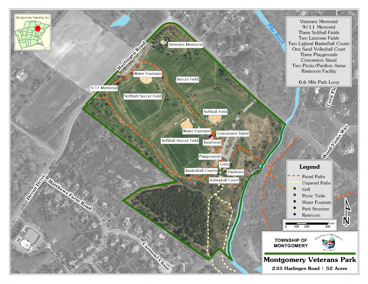 Montgomery Veterans Park Map